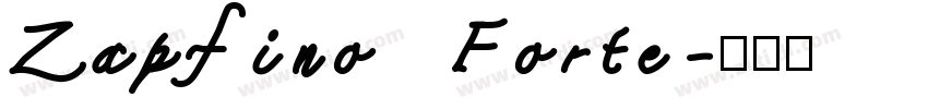 Zapfino Forte字体转换